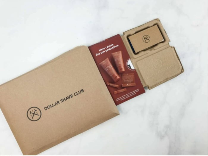 Dollar Shave Club Rigid Mailer