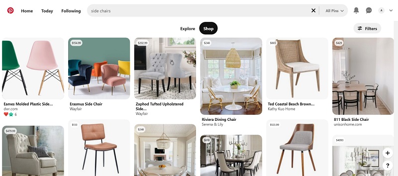 Pinterest Shoppable Content