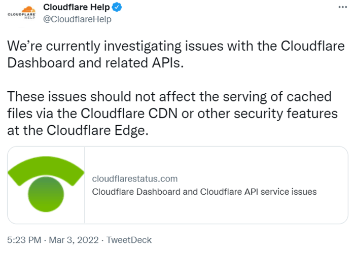 Cloudflare Help