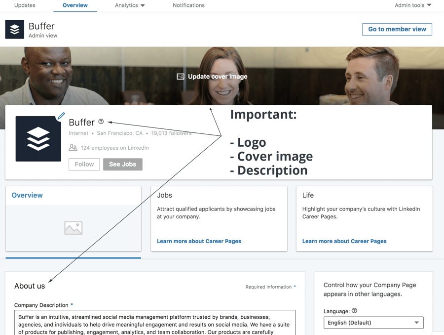 LinkedIn Company Page