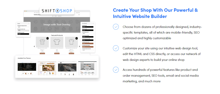 Shift4Shop website builder